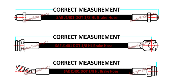 how to measure brake hose assembly